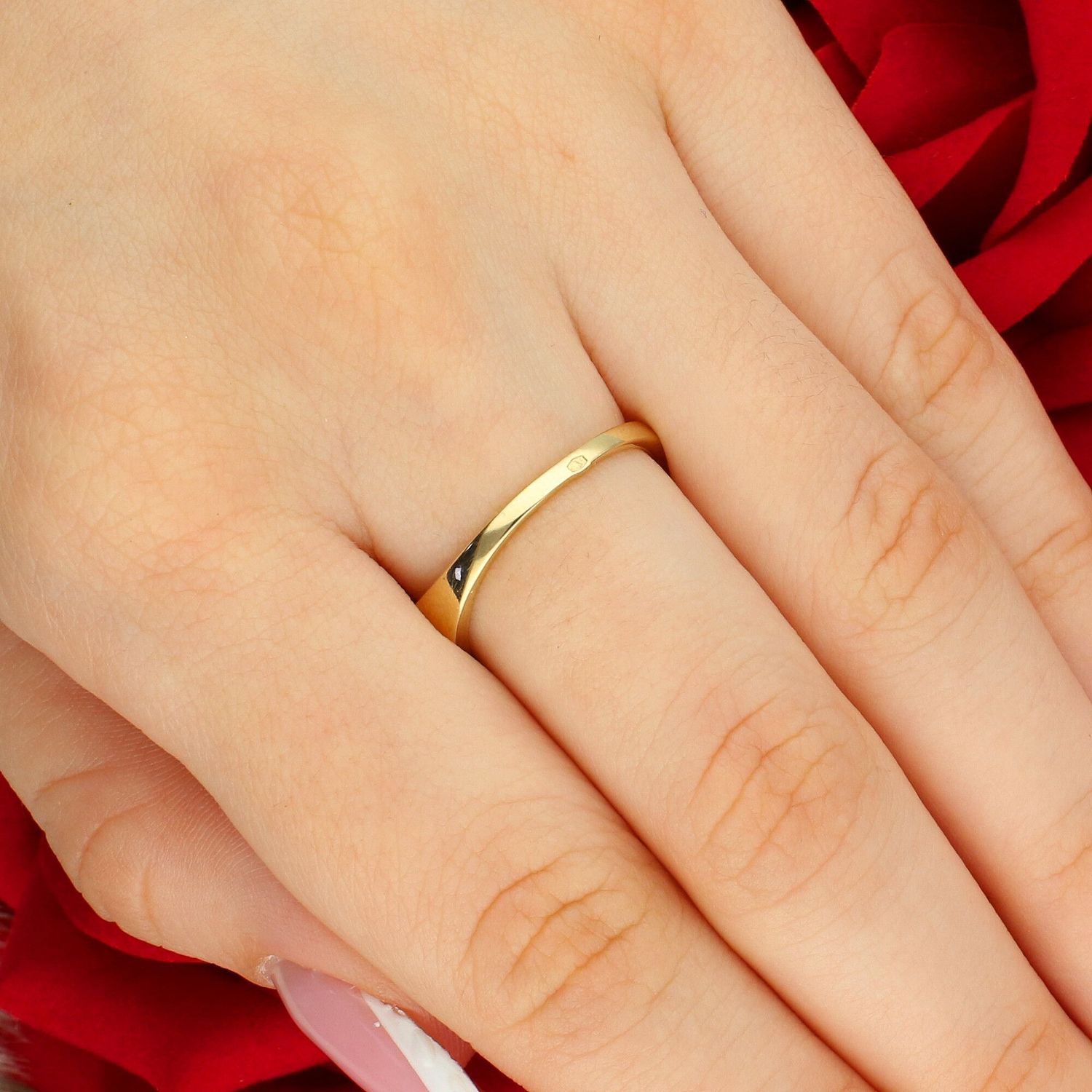 Złoty Pierścionek Damski 375 – Kolorowe Cyrkonie, Rozmiar 18.jpg